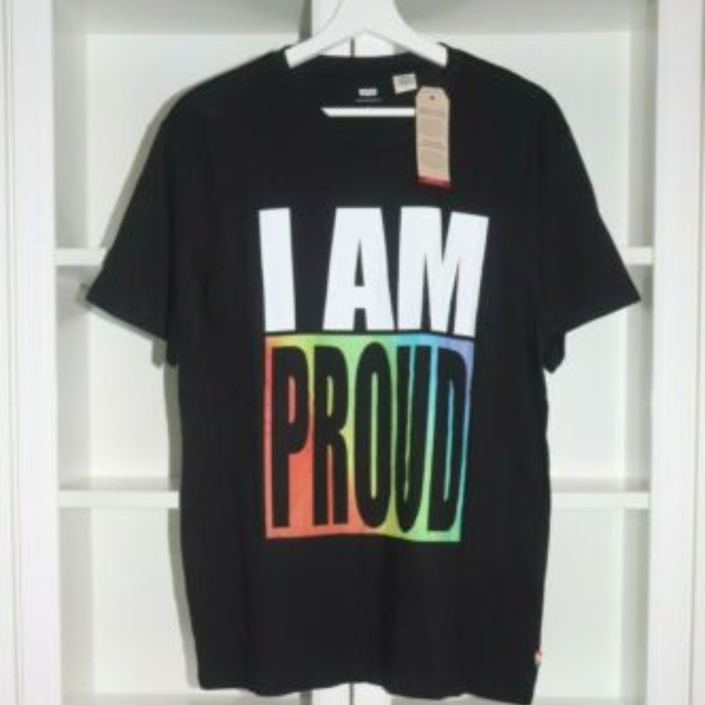 Levi's Pride Logo Tee Shirt - L / XL Black